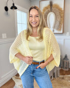 Kimono Fio Nobre Alice Amarelo Manteiga