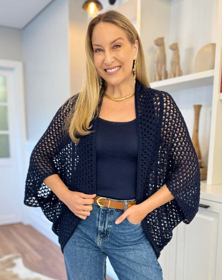 Kimono Fio Nobre Alice Amarelo Manteiga