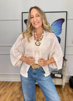 Kimono Fio Nobre Alice Amarelo Manteiga